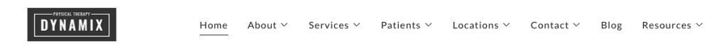 ptdynamix.com menu bar